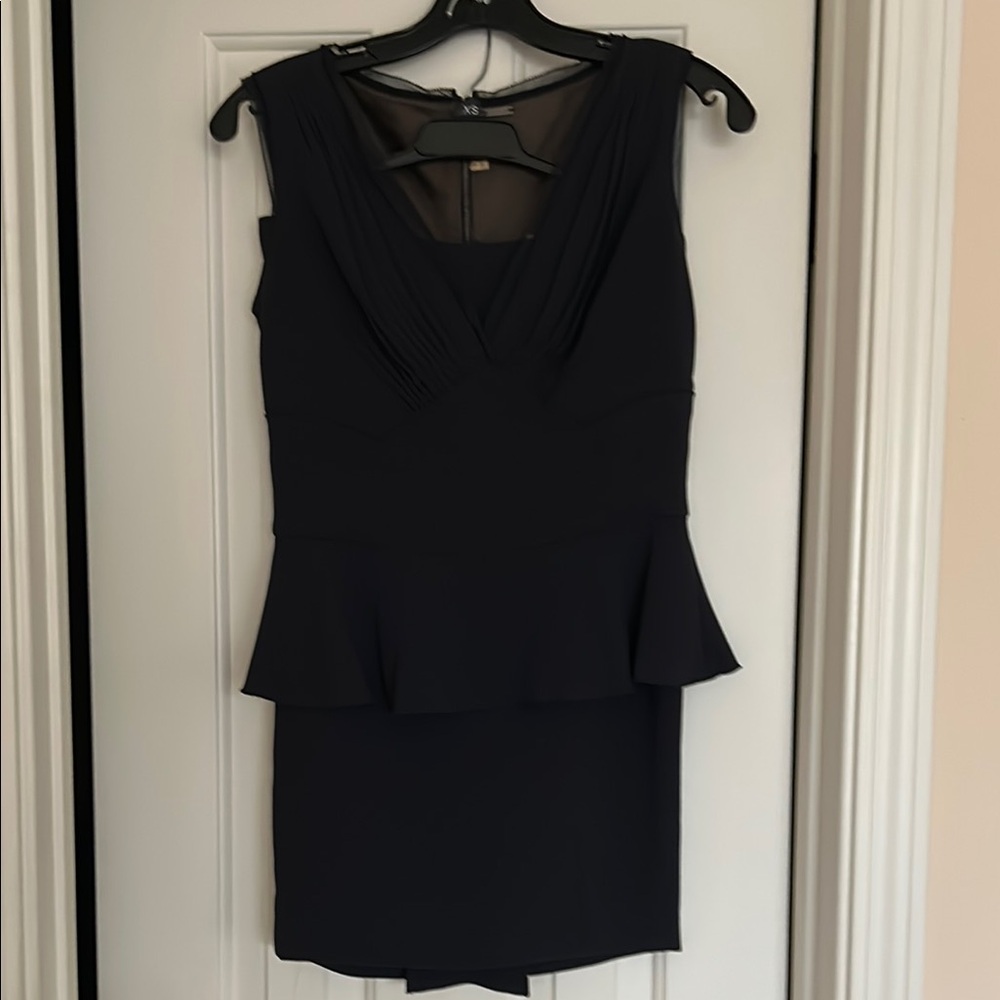 Elegant navy  Sleeveless two piece suite